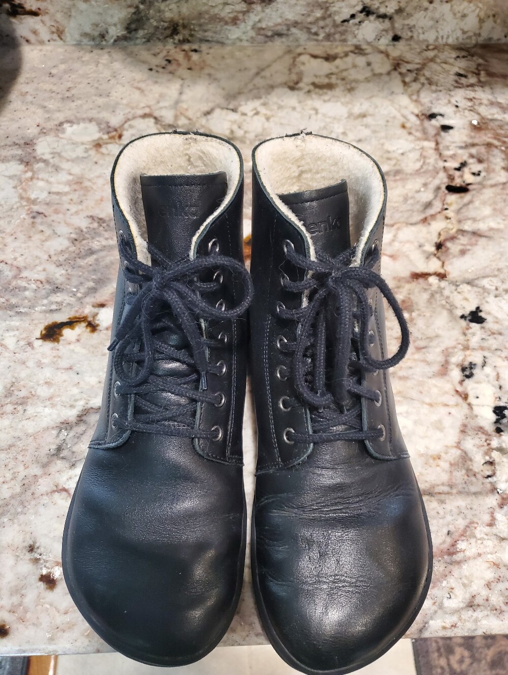 Black Leather Women's Boots